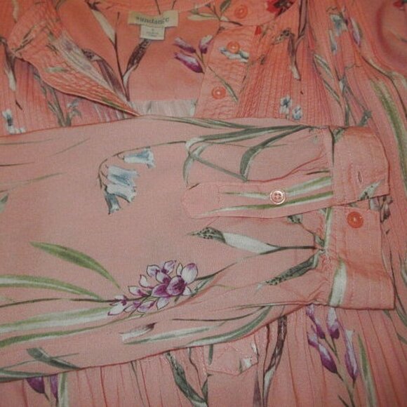 Sundance Mystic Days Pintuck Top Size S Tunic Long Sleeves Cottagecore Boho - Picture 8 of 12